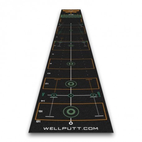tapis d'entrainement putting wellputt 4 m Noir