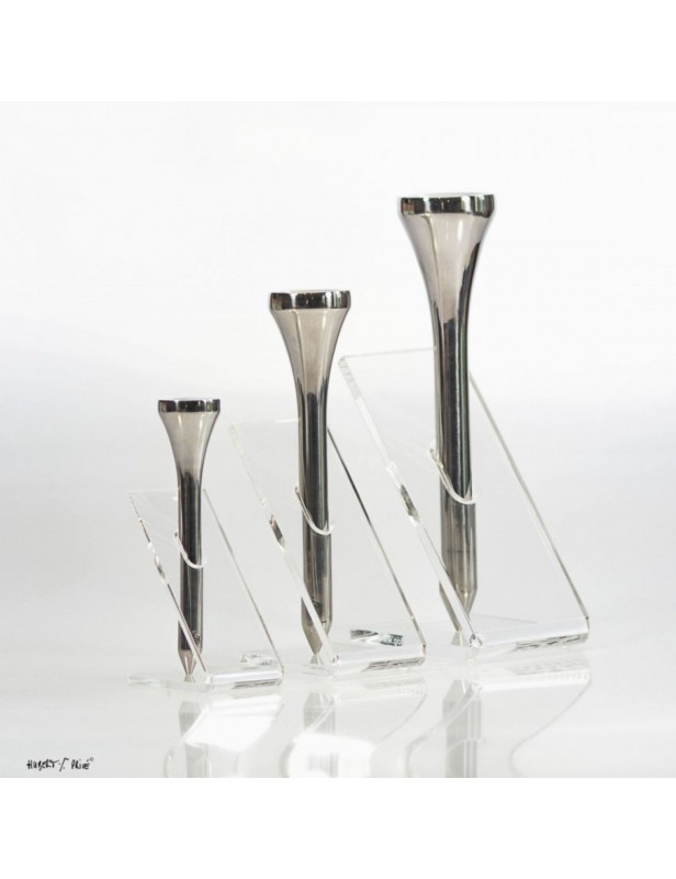 Trophée Tee Inox - Socle plexi Trophée Tee Inox - Socle plexi