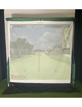 écran de golf pour projection et impact de simulateur