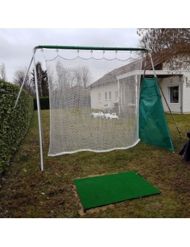 Filet d'entraînement de golf, filets d'aide à la frappe de golf de 10x6,6  pieds pour le chipping de conduite dans la cour, entraînement de swing de  golf à domicile avec cibles /